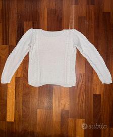 Maglione bianco taglia unica