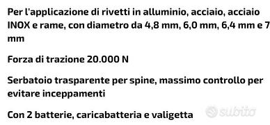 Pistola spara rivetti