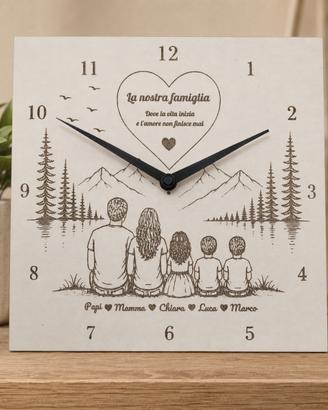 Orologio personalizzato inciso a laser