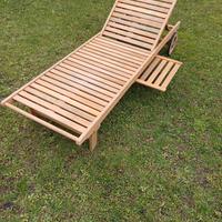 Lettino prendisole in legno FSC reclinabile