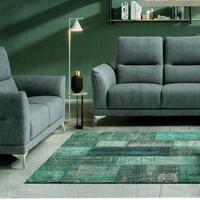 PROMO Divani pelle nuovi 3+2 posti Tessuto