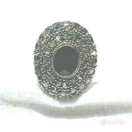 Splendido Anello  d'Epoca in Oro basso titolo, arg