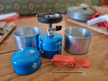 Vintage  Camping Gaz Globe Trotter + cartuccia gas