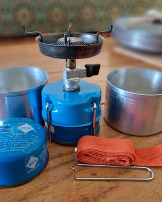 Vintage  Camping Gaz Globe Trotter + cartuccia gas