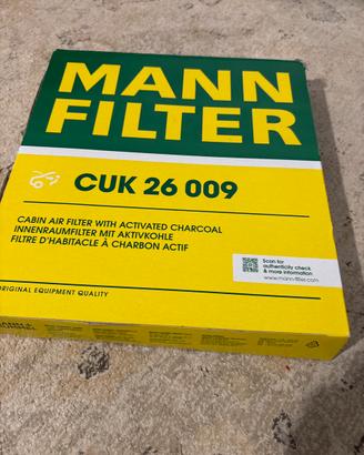 MANN-FILTER CUK 26 009 Filtro aria cabina