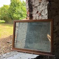 Specchio a muro in legno