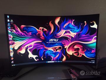 msi MPG 321CURX QD-OLED Monitor Curvo 4K 32'