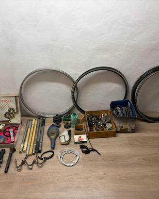 Lotto ricambi Bici corsa vintage