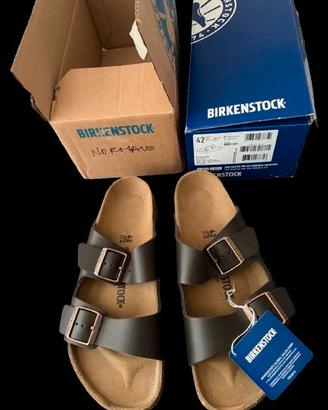 *NUOVO* BIRKENSTOCK SANDALO PELLE - 42