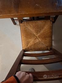 tavolo e 6 sedie in legno