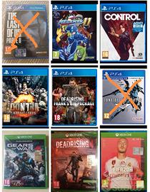 Tanti giochi xbox one e ps4 info per prezzi