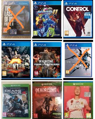 Tanti giochi xbox one e ps4 info per prezzi