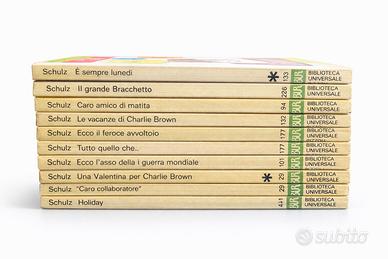 10 libretti Peanuts edizioni BUR anni'80