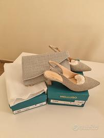 scarpe donna cerimonia più borsa
