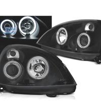FARI PER RENAULT CLIO II 01-05 ANGEL EYES LED NERI