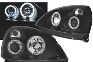 FARI PER RENAULT CLIO II 01-05 ANGEL EYES LED NERI
