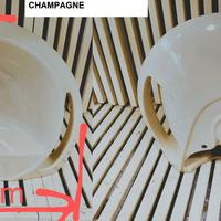 Lavabo appoggio portasciugamanitegrato champagne/v