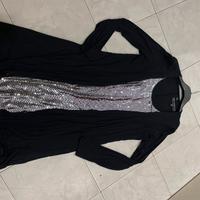 Abito nero e argento