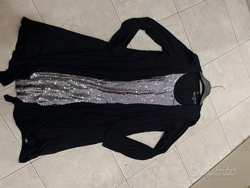 Abito nero e argento