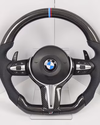 Volante Sportivo in Vero Carbonio per BMW Serie 1,