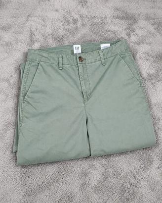 GAP Girlfriend pantaloni chino verde salvia 