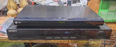 amplificatore Sony + dvd divx LG con telecomando