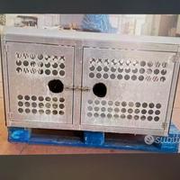 trasportino - kennel 2 posti in alluminio