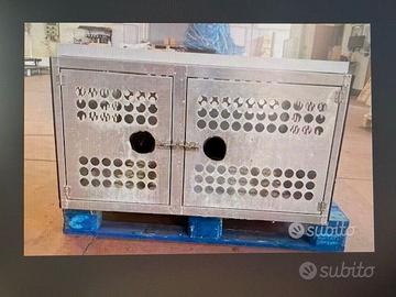 trasportino - kennel 2 posti in alluminio