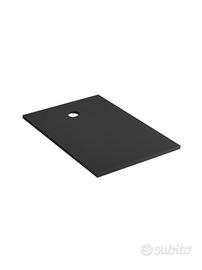 Piatto doccia in marmoresina nero 70x100 cm h 3 cm