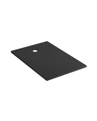 Piatto doccia in marmoresina nero 70x100 cm h 3 cm