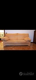 Divano tessuto beige cm 210