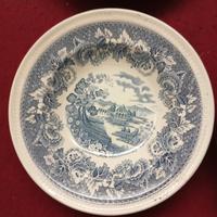 4 piatti vintage decorati stile inglese 