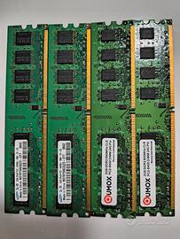 8 GB (4x2GB) RAM DDR2 PC2 6400 800Mhz