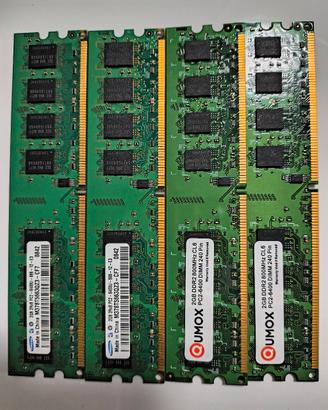 8 GB (4x2GB) RAM DDR2 PC2 6400 800Mhz