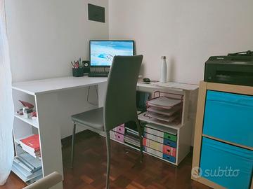 Scrivania angolare reversibile