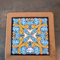 Mattonella decorativa in ceramica, Malta