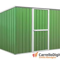 Casetta box giardino Acciaio 260x185 verde chiaro