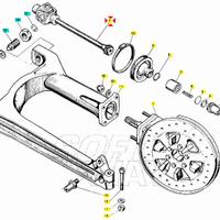 Giunto Cardano Moto Guzzi V50 III GU19328021