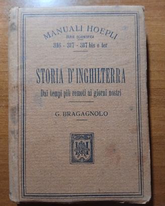 HOEPLI 316-317-317bis e ter  STORIA D'INGHILTERRA