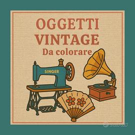 Oggetti Vintage Da colorare 