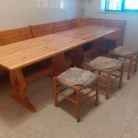 Panche,tavoli fratino,angolare,sgabelli