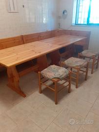 Panche,tavoli fratino,angolare,sgabelli