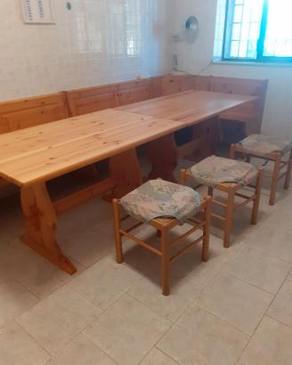 Panche,tavoli fratino,angolare,sgabelli