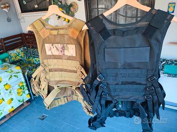GILET TATTICI SOFTAIR NERO/CAMOUFFLAGE