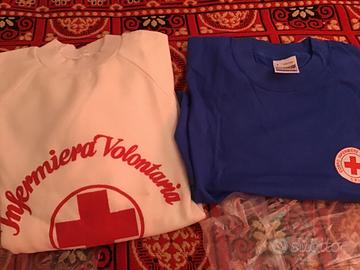 Felpa e maglietta infermiera volontaria CRI