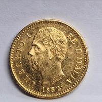 20 lire Marengo Oro 1882 Umberto I