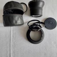 Convertitore grandangolare + Adattatori Fotocamera