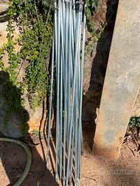 40 aste acciaio lunghe 118 cm diam. 14 mm