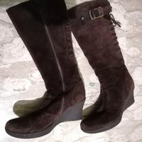 stivali al ginocchio nero giardini 