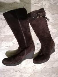 stivali al ginocchio nero giardini 